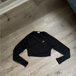 Gymshark Black Crop Top